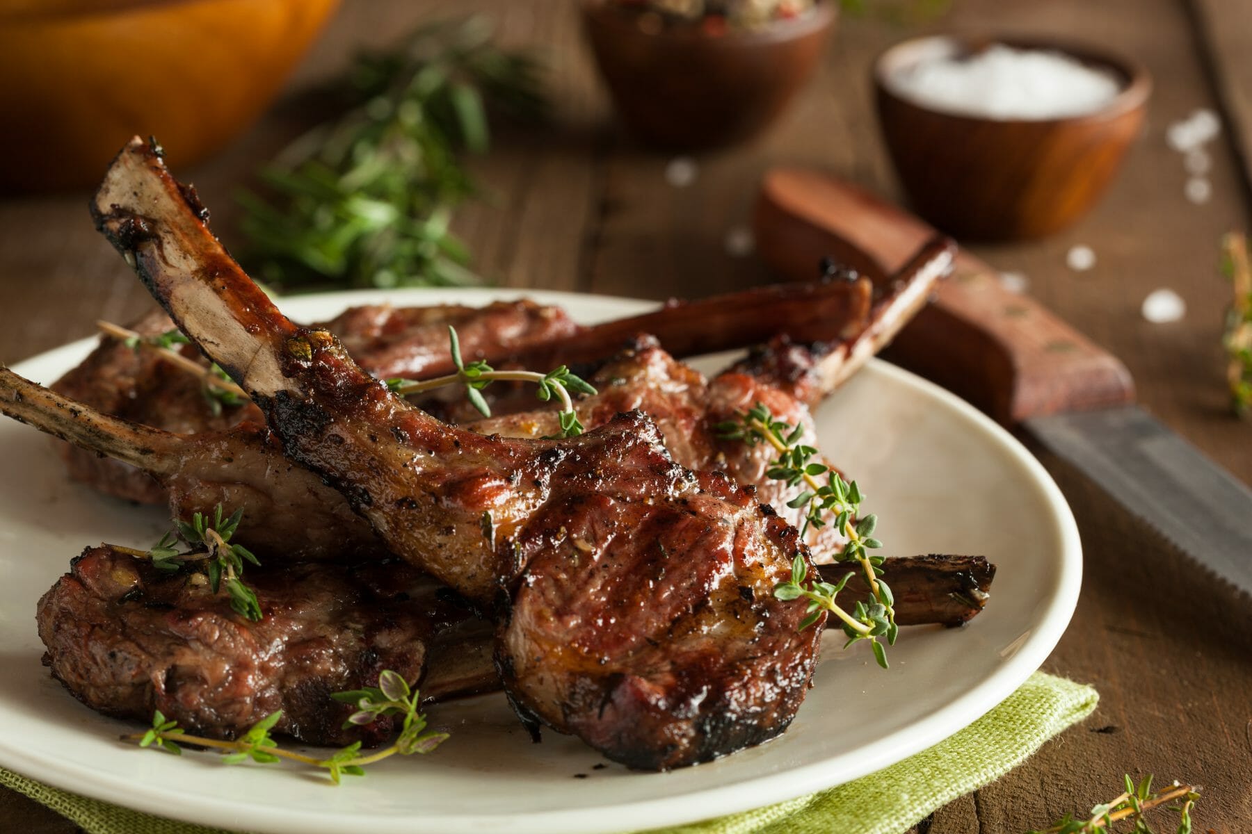 Rosemary Mint Lamb Chops - Tanya's Kitchen