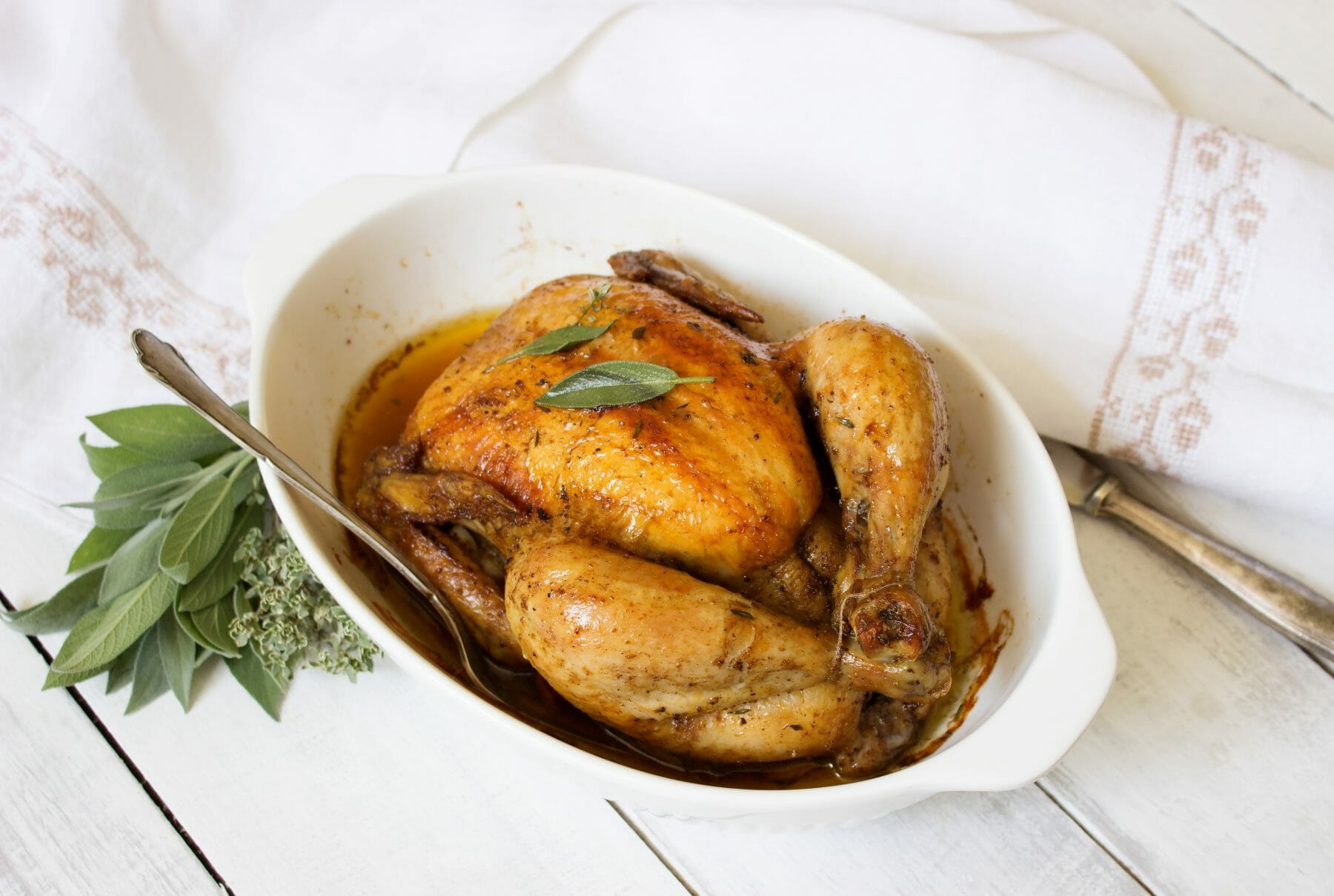 Roasted Sage Chicken - Tanya's Kitchen