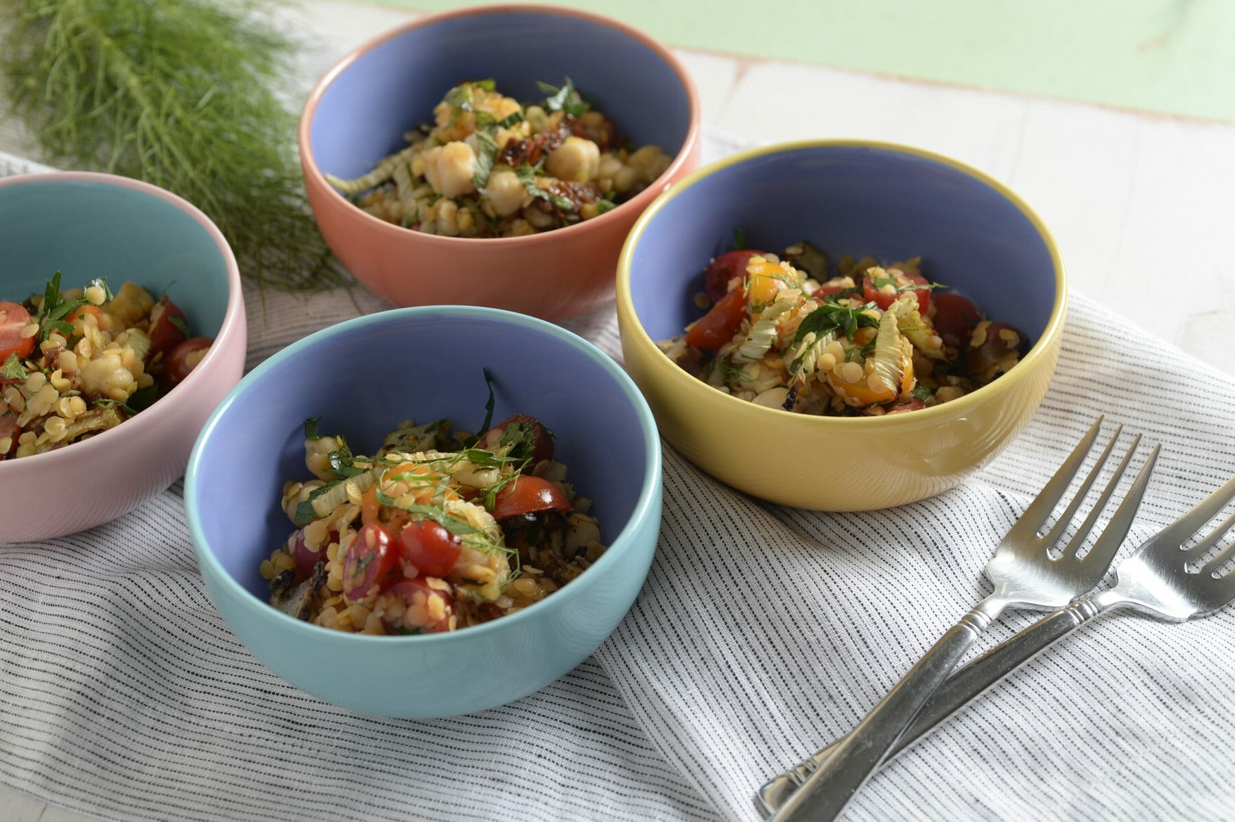 Warm Lentil Salad - Tanya's Kitchen