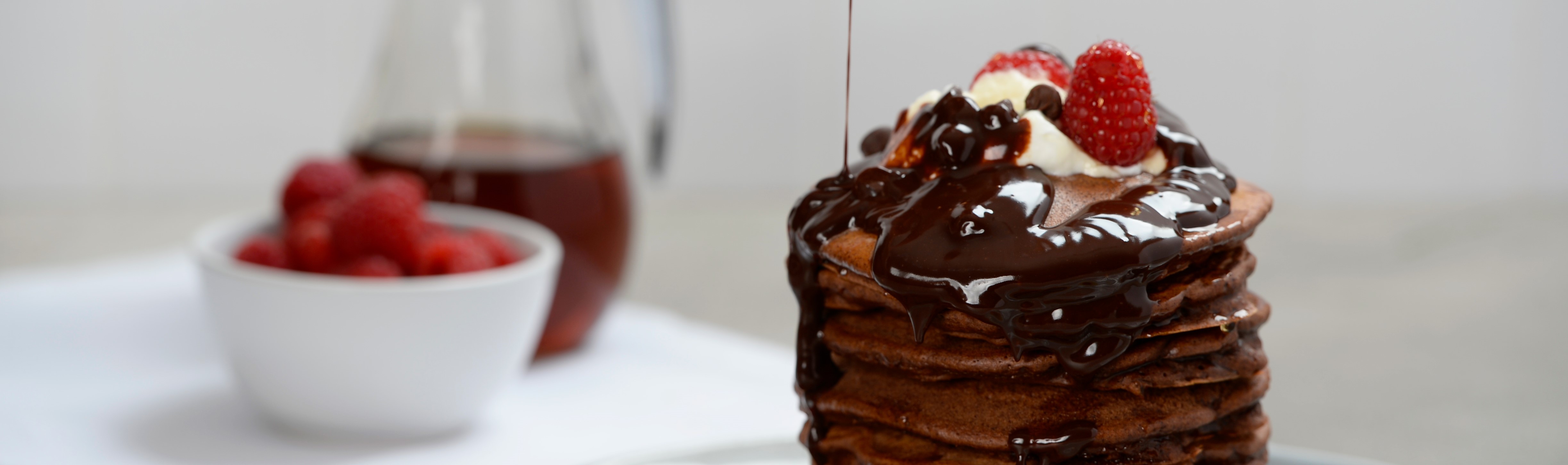 Fluffy Chocolate Pancakes - Tanya's Kitchen