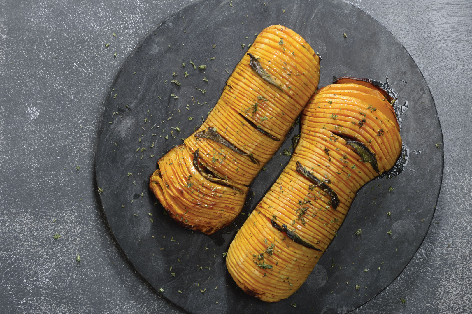 Hasselback Butternut Squash - Tanya's Kitchen